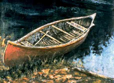 Image result for Bill Mason, artist, canoe