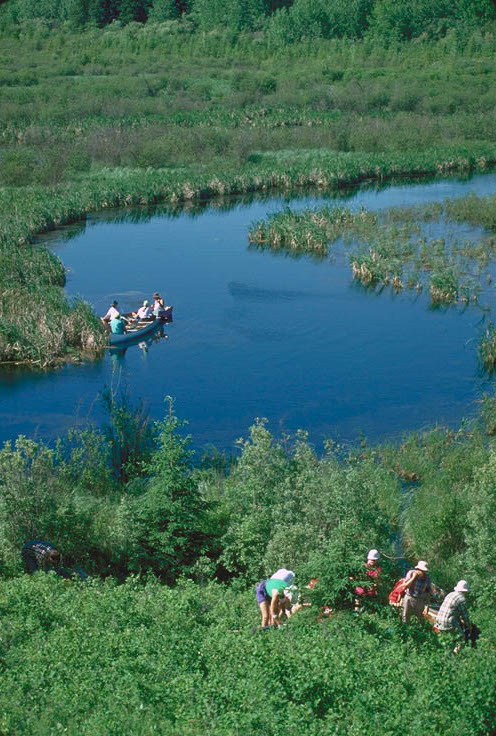 Canoeing the Sturgeon River in Prince Albert National Park