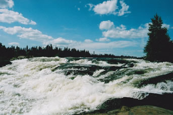 Robertson Falls on northern Saskatchewan's Churchill River