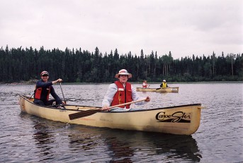 All women’s canoe trip on the Churchill River