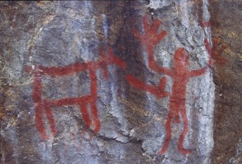 Aboriginal rock paintings in northern Saskatchewan