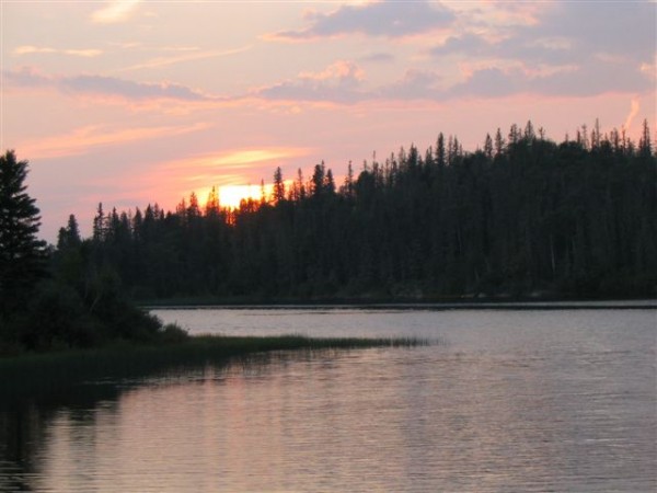 Sunset on Otter Lake, Churchill River