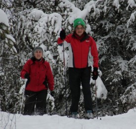 Cross-country skiing at Eb's Trails