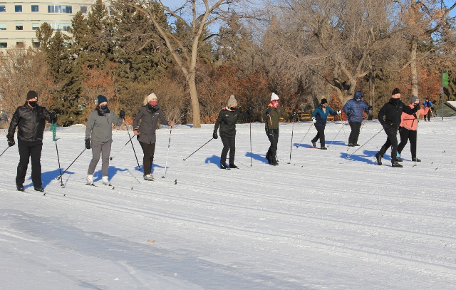cross-country ski lesson in Saskatoon SK
